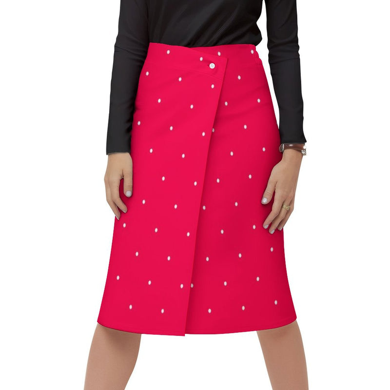 Women&#039;s Wrap Skirt Button skirt