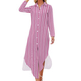 Button-Up Long Sleeve Shirt Dress Long sleeved shirt dress