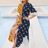 Button-Up Long Sleeve Shirt Dress Long sleeved shirt dress