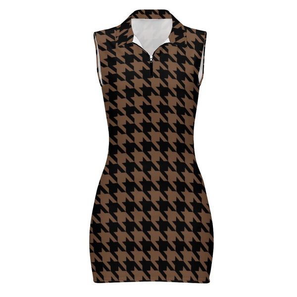 Polo Sleeveless Zip Up  Dress Sleeveless Polo shirt