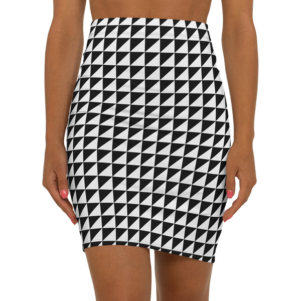 Stylish Geometric Pencil Skirt, Modern Office Wear, Trendy Outfit, Casual Evening Style, Fashion Statement Skirt
