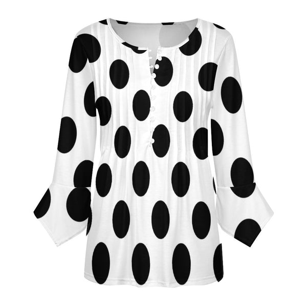 Women&#039;s Ruffled Petal Sleeve Top Women's ruffled petal sleeve top