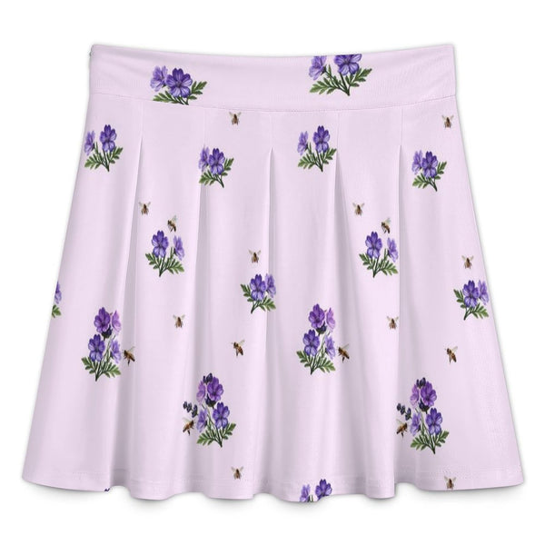 All Over Print Skater Skirt longuette