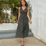 Paisley Sleeveless Long Dress