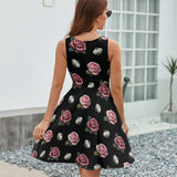 V-Neck Sleeveless Dress (NZ022)  Frocks