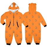 dinosaur raptor print 10 One-Piece Zip up Hooded Pajamas for Little Kids