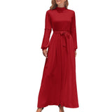 Long Sleeve High Neck Long Dress Long dress