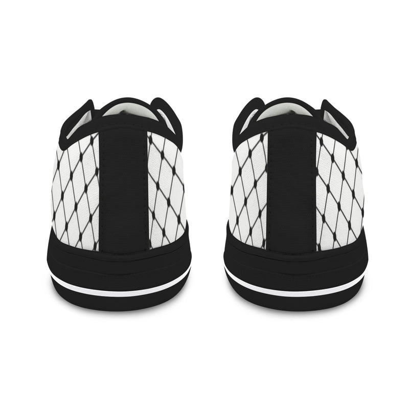 inverted net print 4A Seattle Low Top Women's Shoes (Model 1013-6)