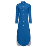 Button-Up Long Sleeve Shirt Dress Long sleeved shirt dress