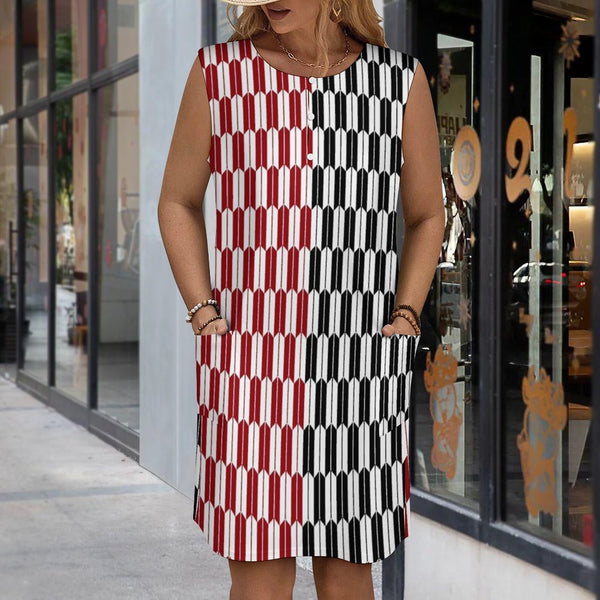 Americana Sleeveless Pocket Dress