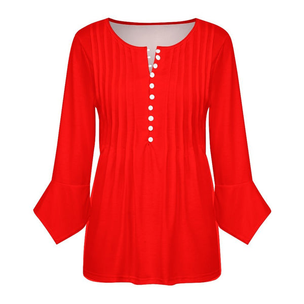Women&#039;s Ruffled Petal Sleeve Top Women's ruffled petal sleeve top