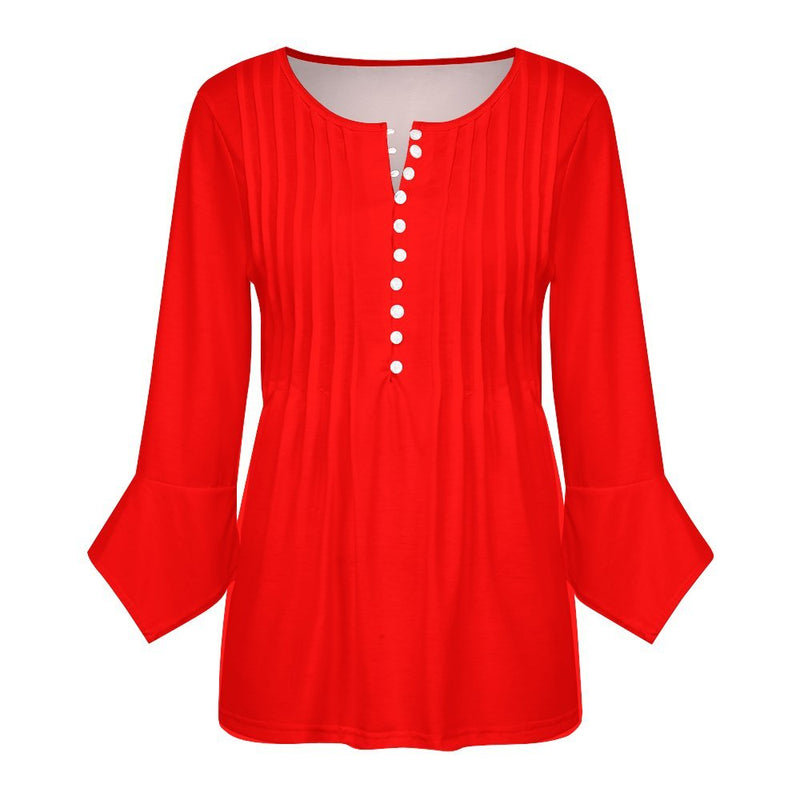 Women&#039;s Ruffled Petal Sleeve Top Women's ruffled petal sleeve top