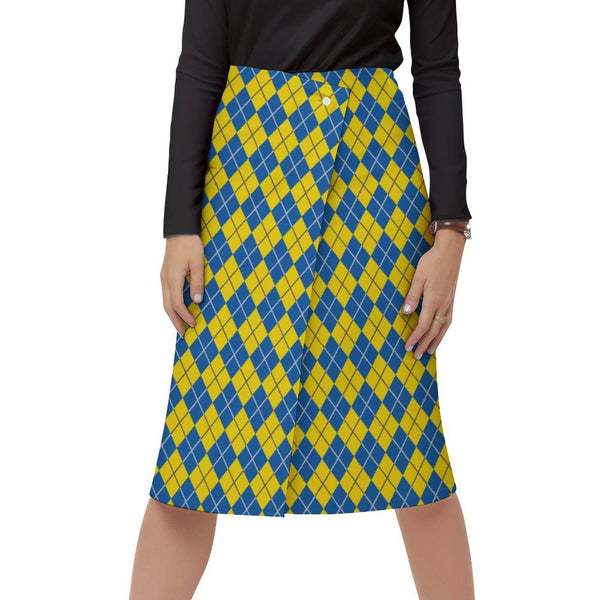 Women&#039;s Wrap Skirt Button skirt