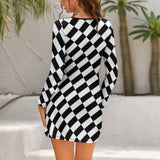 Hollow Slim-Fit Dress Slim dress with hollow waist