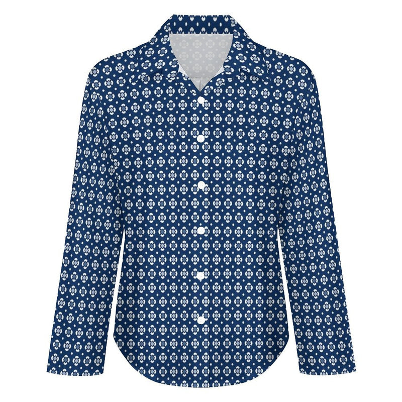 Peacefully Posh Long Sleeve Cropped Hem Blouse