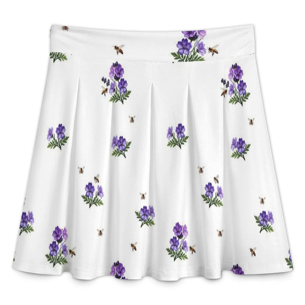 All Over Print Skater Skirt longuette