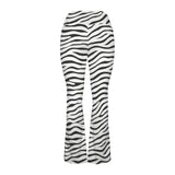 leopard skirt 2A High Waist Crossover Tummy Control Flare Leggings