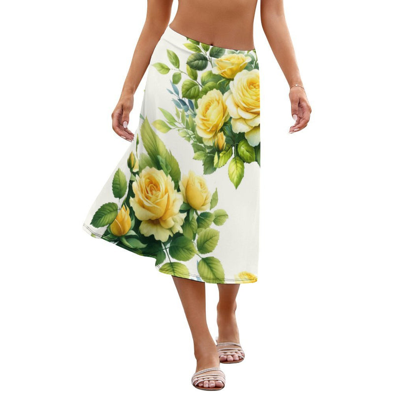 Yellow Rose Skirt Skirt