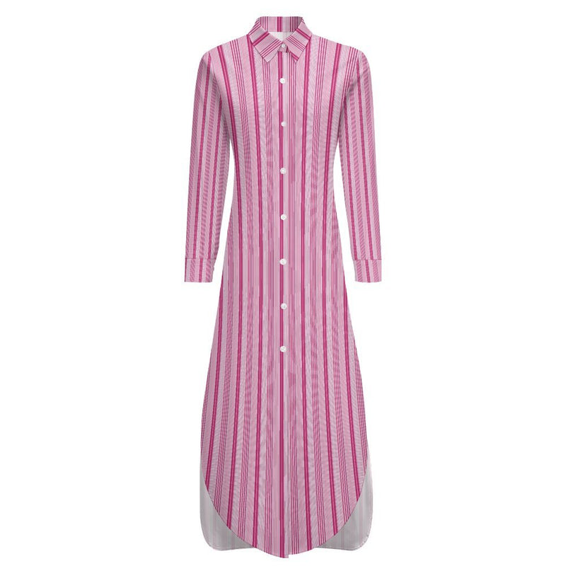 Button-Up Long Sleeve Shirt Dress Long sleeved shirt dress