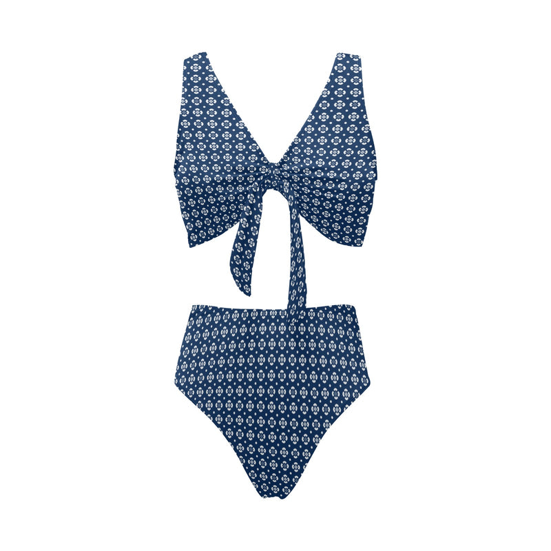 Peacefully Posh Chest Bowknot Bikini Swimsuit