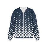 square cascade print copy Women's Lightweight Sun Protection Hoodie (Model H62)