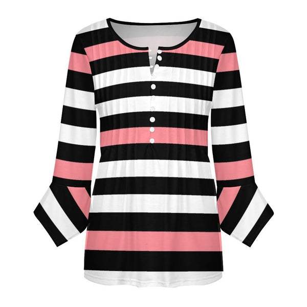 Women&#039;s Ruffled Petal Sleeve Top Women's ruffled petal sleeve top