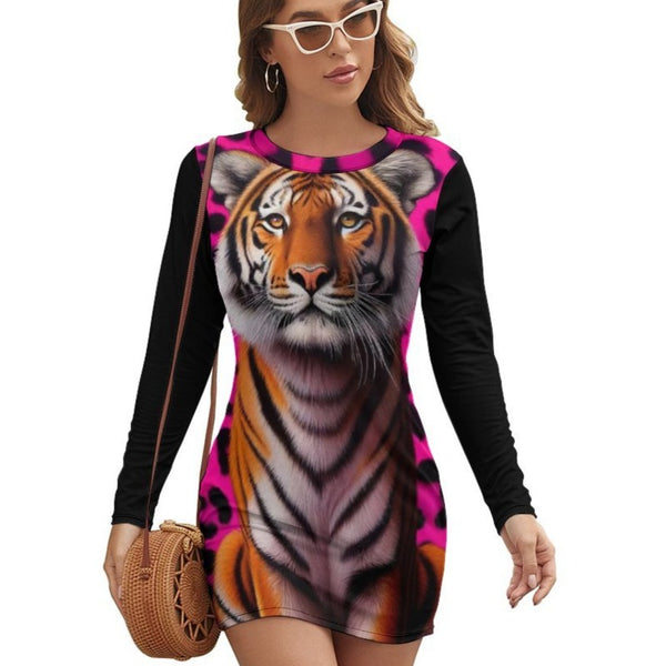 Tigre Long Sleeve Dress leisure wear