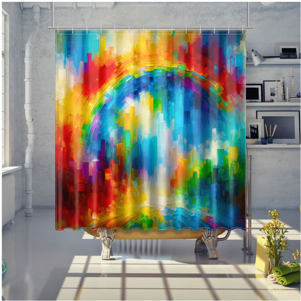 Rainbow Wonder Shower Curtain