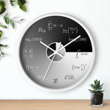 Mathematics Equation Wall Clock