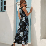 Sleeveless dress Sleeveless Long Dress (NZ028)