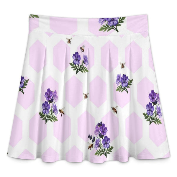All Over Print Skater Skirt longuette