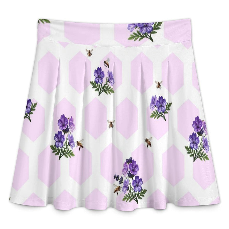 All Over Print Skater Skirt longuette