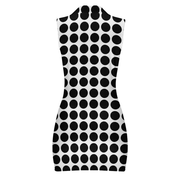 Polo Sleeveless Zip Up  Dress Sleeveless Polo shirt