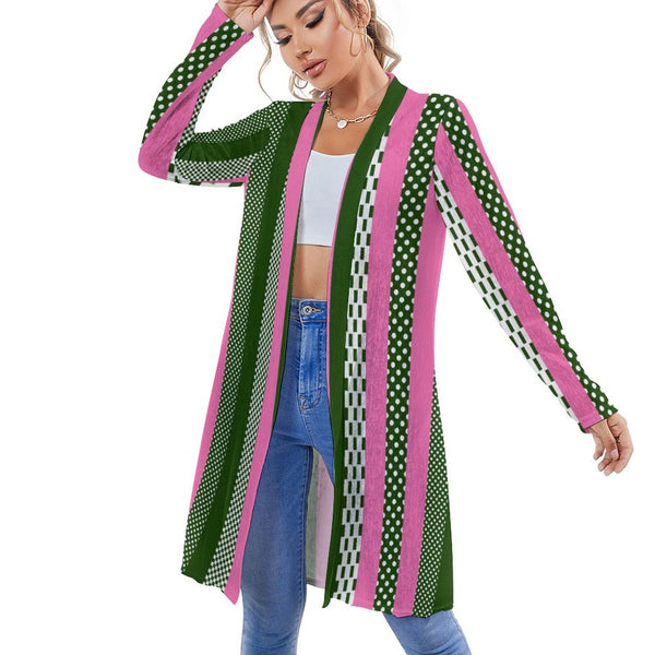 Women&#039;s Mid-Length Cardigan (NZ060) Medium length cardigan