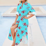 Button-Up Long Sleeve Shirt Dress Long sleeved shirt dress