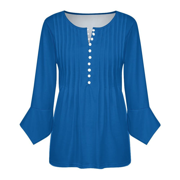 Women&#039;s Ruffled Petal Sleeve Top Women's ruffled petal sleeve top