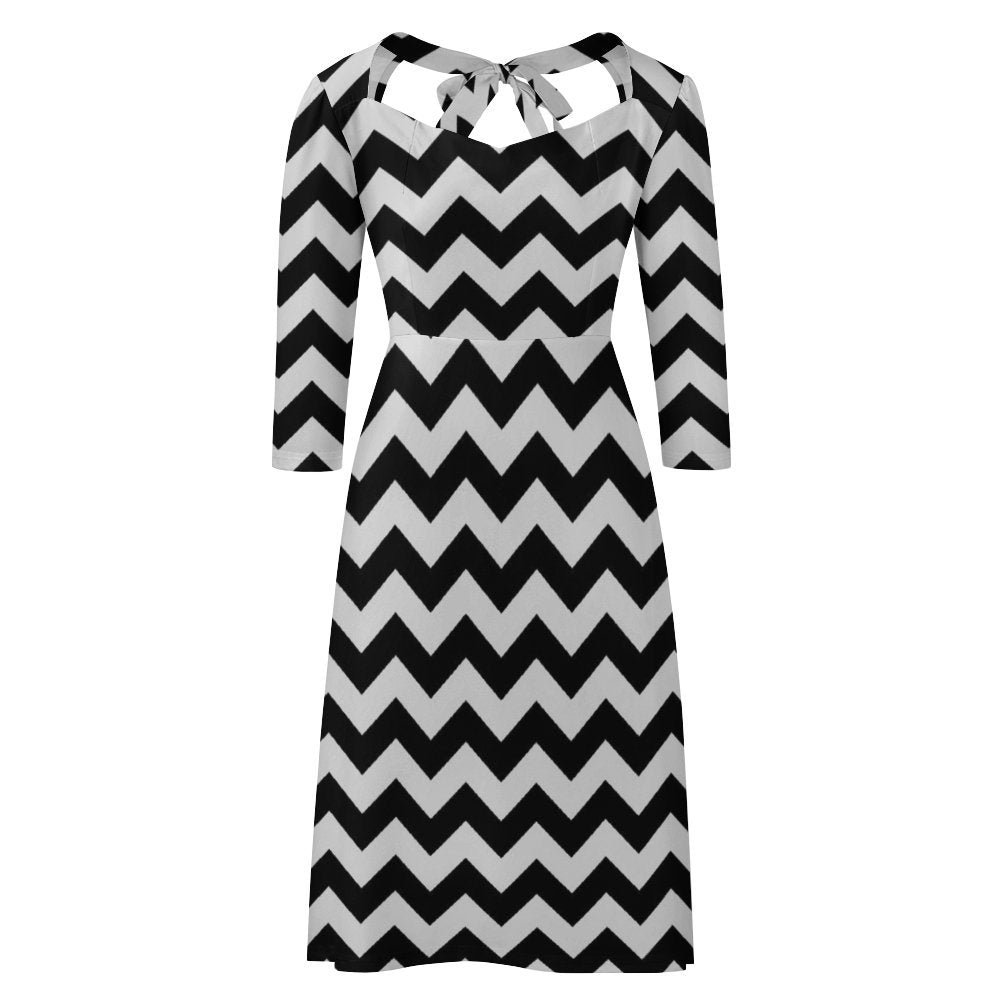slim fit dress slacks Women's Sweetheart Dress Flare Dress White / S