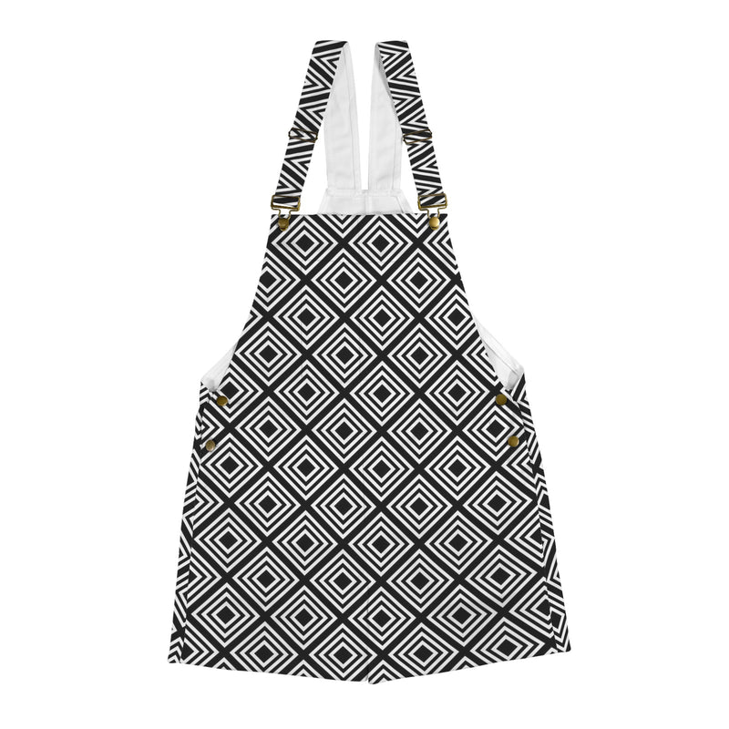diamond back print 20 Unisex Shorts Suspender Jumpsuit (Model L78)