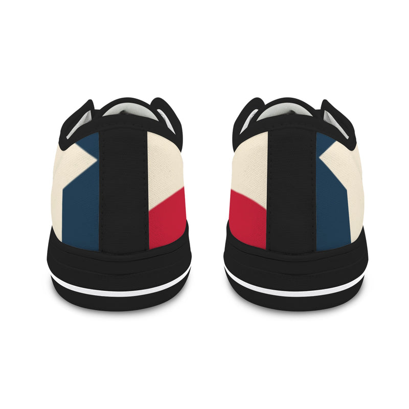 tex flag print 2 Seattle Low Top Men's Shoes (Model 1013-6)