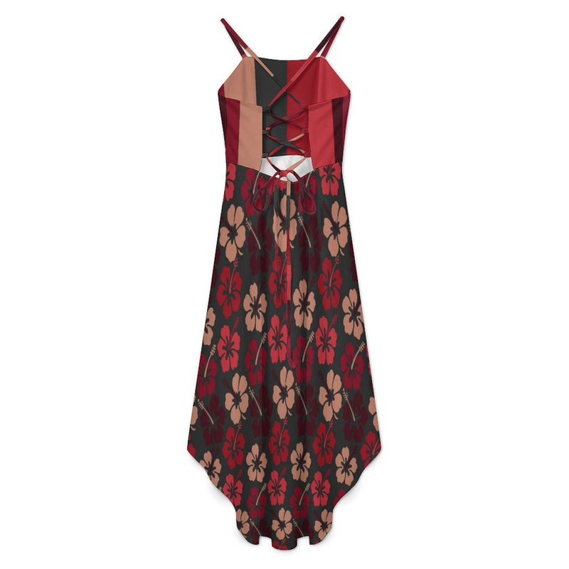 Tailcoat skirt Women's High-Low Spaghetti Strap Dress