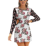 Hollow Slim-Fit Dress Slim dress with hollow waist