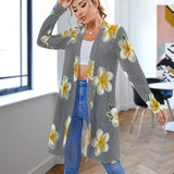 Women's Mid-Length Cardigan (NZ060) Medium length cardigan