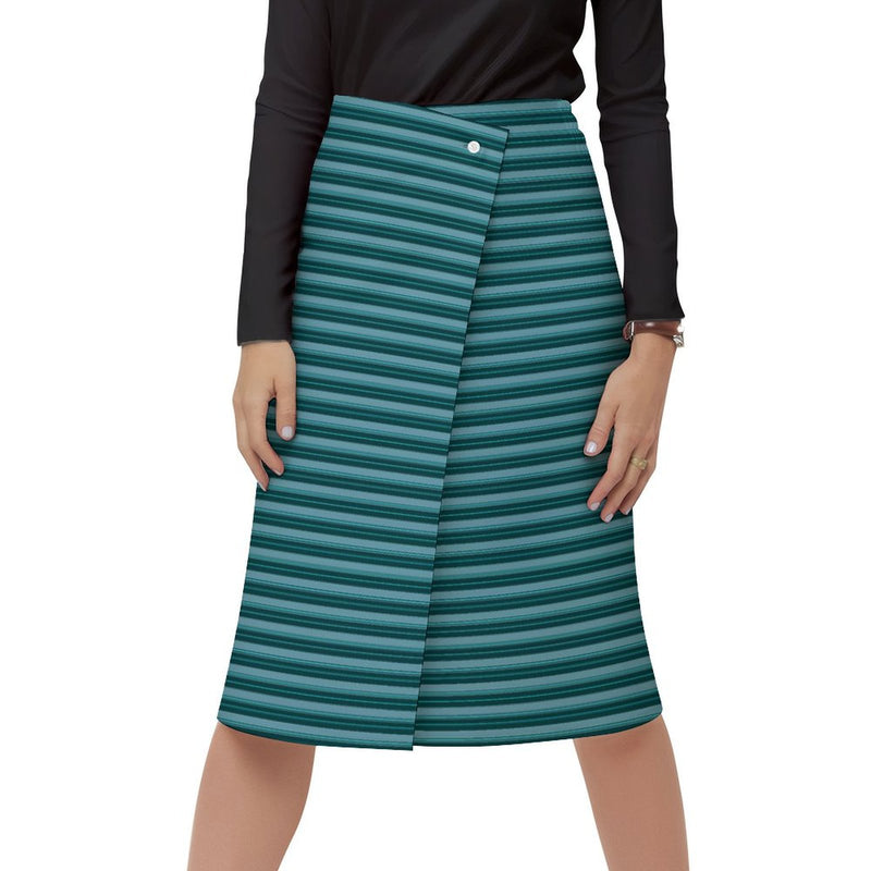 Women&#039;s Wrap Skirt Button skirt