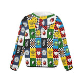 boot smiley alien 2 print Women's Lightweight Sun Protection Hoodie (Model H62)