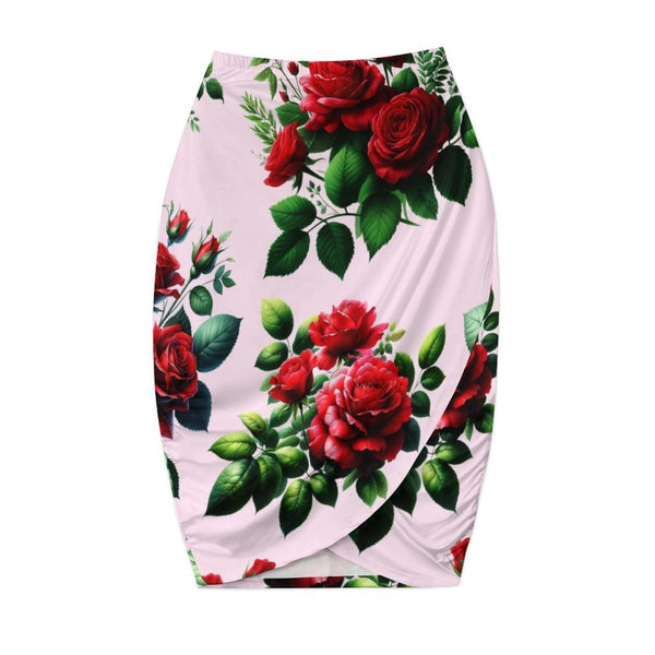 Tulip Hem Pencil Skirt Strapless dress
