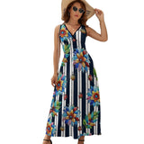 Sleeveless Long Dress (NZ028) Sleeveless dress