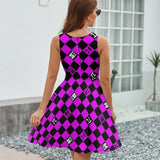 V-Neck Sleeveless Dress (NZ022)  Frocks