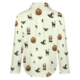 Long Sleeve Blouse (B648) Cropped hem shirt