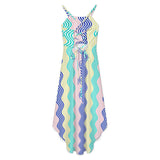 Tailcoat skirt Women's High-Low Spaghetti Strap Dress