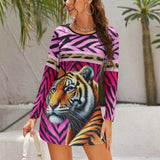 Hollow Slim-Fit Dress Slim dress with hollow waist